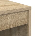 vidaXL Bureau Avec Rangement Chêne Sonoma Bois d'Ingénierie