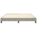 vidaXL Cadre de lit sans matelas gris clair 180x200 cm velours