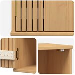 Cabinet de rangement de salle de bain vidaXL 35x30x55 cm en bois de pin massif