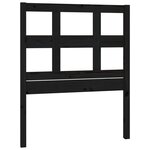 vidaXL Tête de lit Noir 80 5x4x100 cm Bois massif de pin