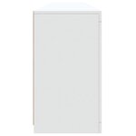 vidaXL Buffet avec lumières LED blanc 202x37x67 cm