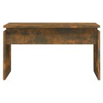 vidaXL Table basse Chêne fumé 68x50x38 cm Bois d'ingénierie
