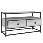 vidaXL Meuble TV sonoma gris 80x35x45 cm bois d'ingénierie
