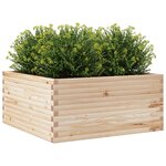 vidaXL Jardinière 100x100x46 cm bois de pin massif
