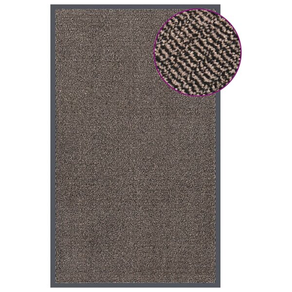vidaXL Paillasson touffeté 90x150 cm Marron foncé