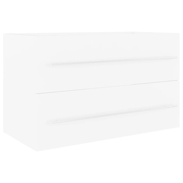 vidaXL Armoire d'évier Blanc 80x38 5x48 cm Aggloméré