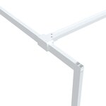 vidaXL Paroi de douche Blanc 80x195 cm Verre ESG transparent