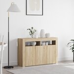 vidaXL Meuble de rangement Chêne Sonoma Bois d'ingénierie 116 x 30 x 75 cm