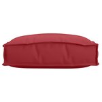 vidaXL Coussins Pallet pour assise 4 Pièces Rouge vin 40x40x8 cm Tissu Oxford