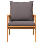 vidaXL Chaises de jardin 2 Pièces 59 5x65x71 5 cm Bois massif