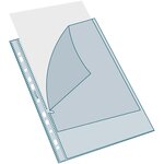 Sachet De 10 Pochettes Perforées Stop Doc Ouverture En Coin - Polypropylène Lisse 6/100e - A4 - Incolore - X 10 - Exacompta
