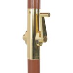 vidaXL Parasol d'extérieur avec mât en bois 300 cm taupe