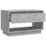 vidaXL Meuble TV gris béton 70x41x44 cm bois d'ingénierie