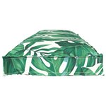 vidaXL Coussins de palette pour banc 2 Pièces Motif de feuilles 150x40x8 cm Tissu Oxford