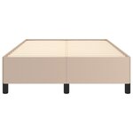 vidaXL Cadre de lit sans matelas cappuccino 120x190 cm similicuir