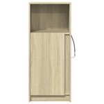vidaXL Buffet avec LED chêne sonoma 42 5x34x100 cm bois d'ingénierie