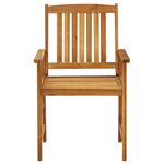 vidaXL Chaises de jardin lot de 4 Bois d'acacia solide