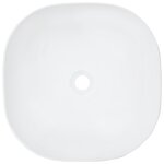 vidaXL Lavabo 42 5x42 5x14 5 cm Céramique Blanc
