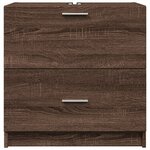 vidaXL Meuble d'évier chêne marron 59x37x59 cm bois d'ingénierie