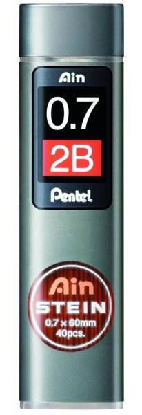 Etui de 40 mines 0,7 mm AIN STEIN C277 dureté 2B PENTEL
