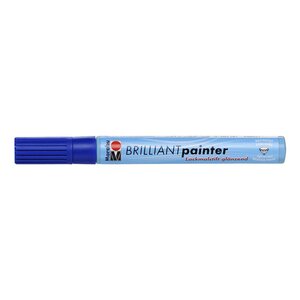 Feutre laque 'brilliant painter' pte ronde 2-4 mm bleu lapis marabu