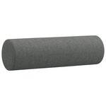 vidaXL Ensemble de canapés 4 Pièces coussins gris foncé tissu