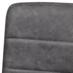 vidaXL Chaises à manger cantilever lot de 4 gris similicuir