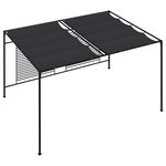 vidaXL Belvédère avec auvent rétractable 4x3x2 3 m Anthracite 180 g/m²