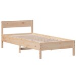 vidaXL Cadre de lit sans matelas 75x190 cm bois de pin massif