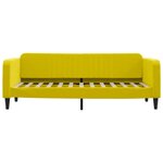 vidaXL Lit de jour avec matelas jaune 80x200 cm velours