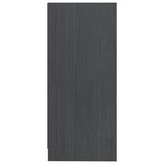 vidaXL Armoire d'appoint gris 35 5x33 5x76 cm bois de pin massif