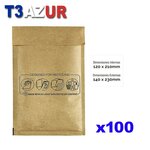 T3AZUR-  Enveloppes bulles  Nº12 - 120x210 mm- Lot de 100