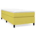 vidaXL Cadre de lit sans matelas vert 100x200 cm tissu