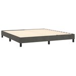 vidaXL Cadre de lit Gris foncé 180 x 200 cm Velours