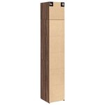 vidaXL Armoire de rangement mince chêne marron 40x42 5x225 cm