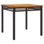 vidaXL Ensemble à manger de jardin avec coussins 3 Pièces Noir