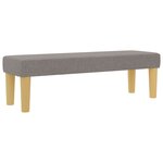 vidaXL Lit à Ressorts avec Matelas & Banc Taupe 120x190 cm Tissu