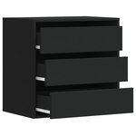 vidaXL Commode d'angle noir 60x41x58 cm bois d'ingénierie