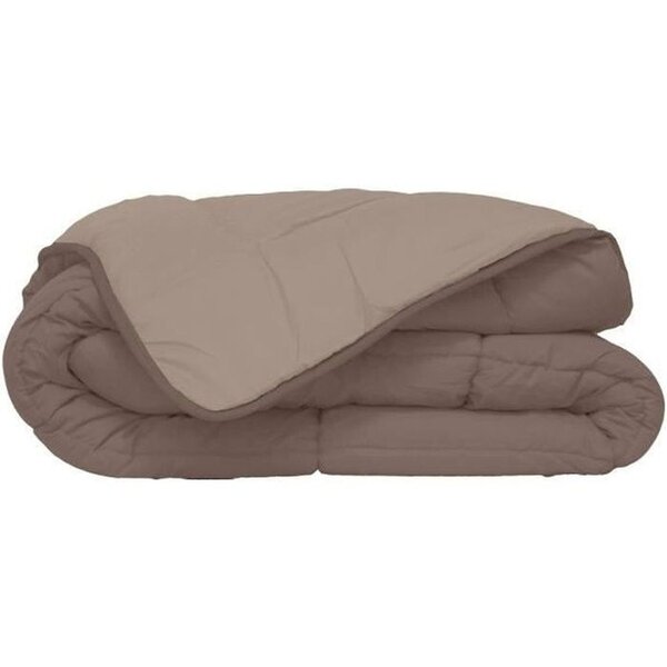Couette légère Microfibre 140 x 200 cm Taupe & Lin