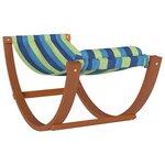 vidaXL Hamac à bascule pour enfants bleu et vert tissu