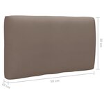 vidaXL Canapé palette 2 places avec coussins Pin imprégné de gris