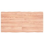 vidaXL Dessus de table bois massif traité bordure assortie