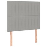 vidaXL Cadre de lit sans matelas gris clair 80x200 cm tissu
