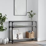 vidaXL Table console sonoma gris 100x29x75 cm bois d'ingénierie