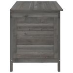 vidaXL Boîte de rangement de jardin anthracite bois massif de sapin
