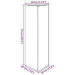 vidaXL Jardinières 2 Pièces triangulaire 30x26x75 cm acier inoxydable