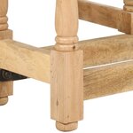 vidaXL Table à manger Rond 110x76 cm Bois de manguier massif