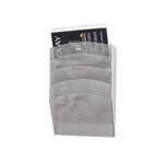 Corbeille murale q-connect 5 cases a4 vertical présentoir métallique 315x93x440mm coloris argent