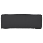 vidaXL Coussins de palette pour banc 2 Pièces Noir 120x40x8 cm Tissu Oxford