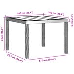 vidaXL Ensemble de salle à manger de jardin 5 pièces avec coussins gris clair en poly rotin
